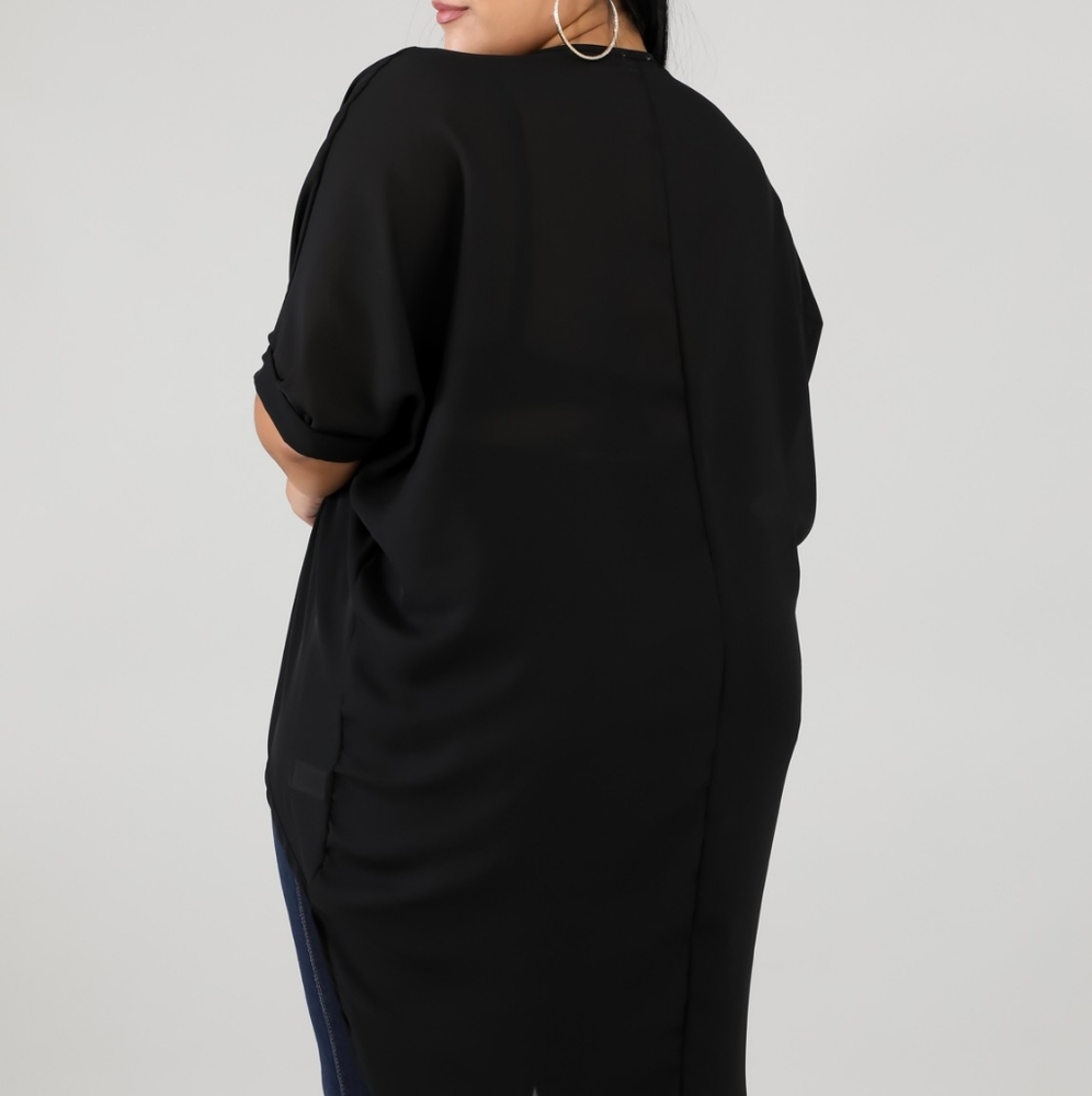 Sheer Long Tail Top - Picture 11 of 11